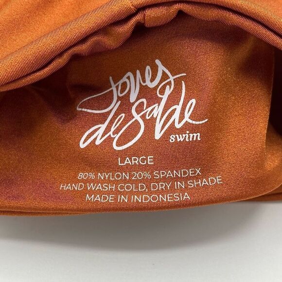 Joues De Sable Dominique Bikini Top Sz L Brown Sugar Swimwear - Picture 7 of 10